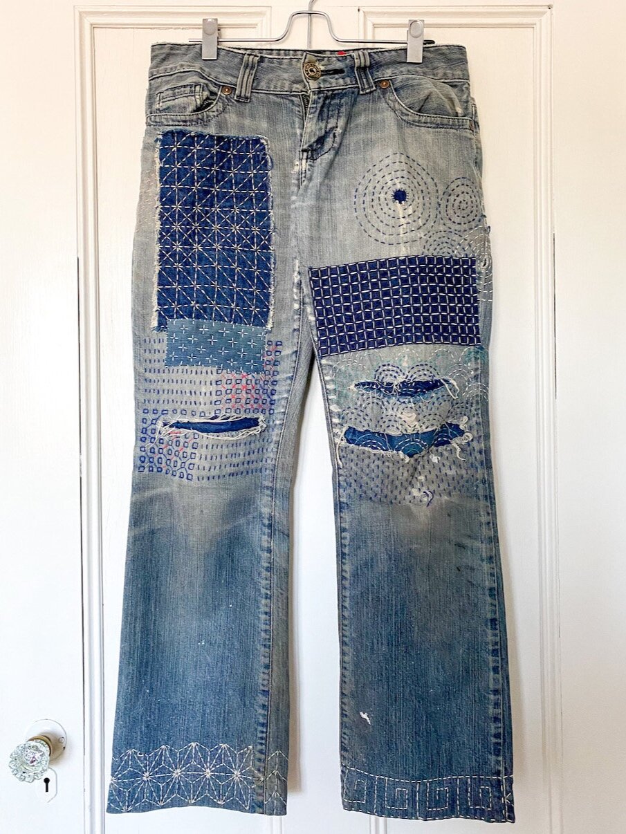 My favourite pair of jeans have been mended over 14 times now.